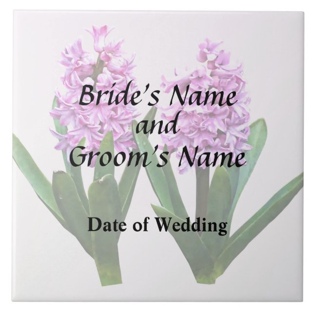Pink Hyacinth Duo Wedding Products Tile (Front)
