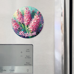 Pink Hyacinths Hyacinth Floral Personalized Magnet