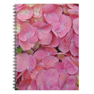 Pink Hydrangea Flowers Journal Notebook