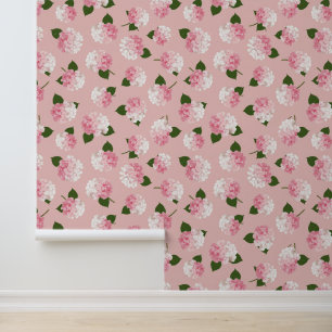 Pink Hydrangea Harmony Wallpaper