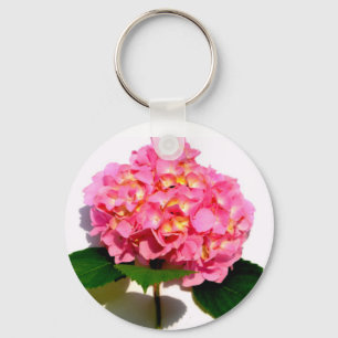 Pink Hydrangea Keychain