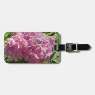 Pink Hydrangea Luggage Tag