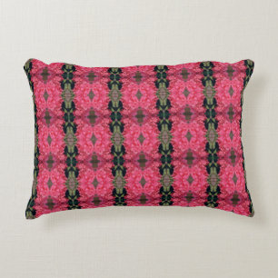Pink Hydrangea Pattern Accent Pillow