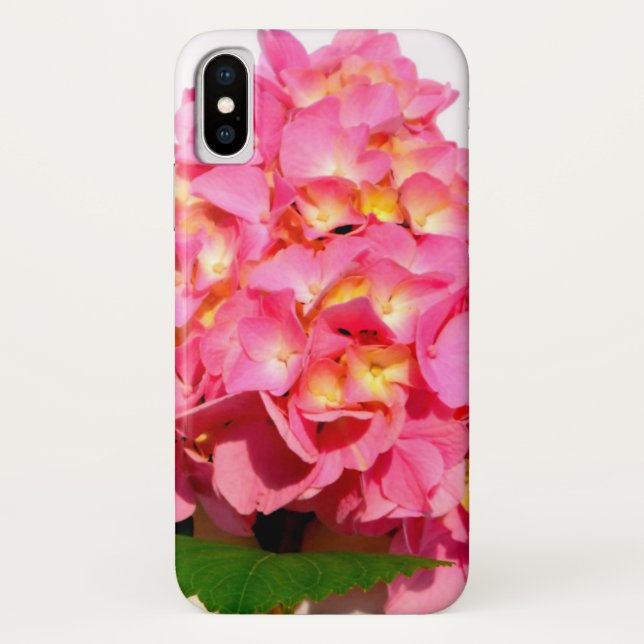 Pink hydrangea pink floral pink flower Case-Mate iPhone case (Back)