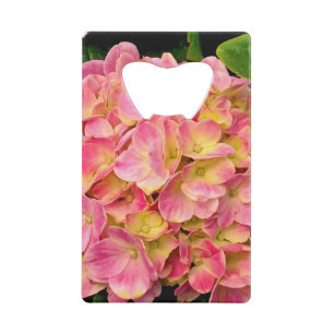 Pink Hydrangeas-Credit Card Bottle Opener Credit Card Bottle Opener
