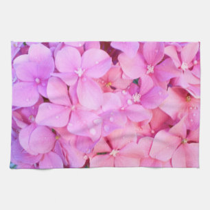 Pink Hydrangeas Kitchen Towel