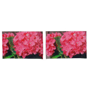 Pink Hydrangeas Pillowcase
