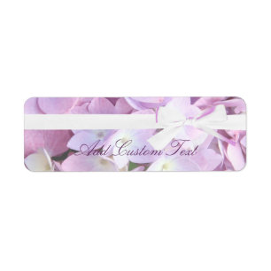 Pink Hydrangeas Ribbon Mariage Adresse/Livraison