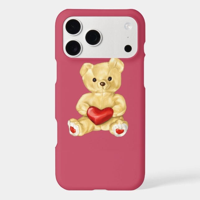 Pink Hypnotizing Cute Teddy Bear (Back)