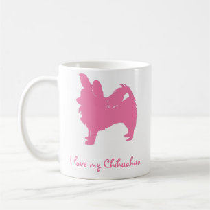 Pink I Love My Chihuahua Coffee Mug