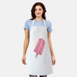 Pink ice-cream apron