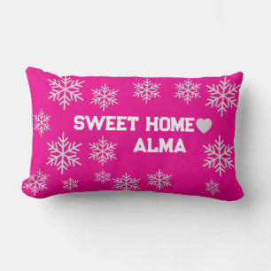 pink ice crystal pillow 