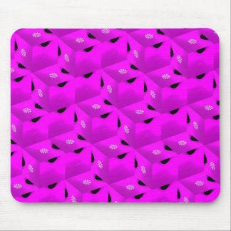 Pink Ice Fractal Mousepad
