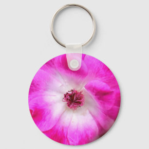 Pink Iceberg Roses Keychain