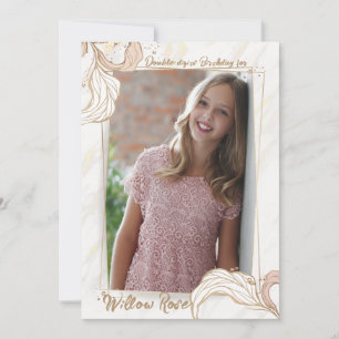 Pink Impression Photo Invitation