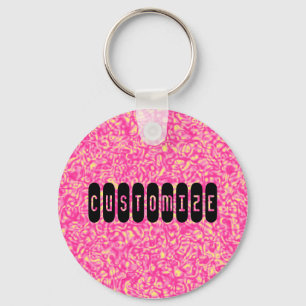 Pink Impressionism - Template Keychain