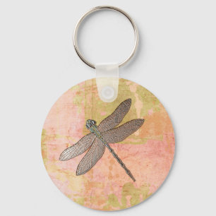Pink Impressions Dragonfly Keychain
