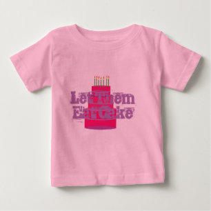 Pink Infant T-shirt W/Tutu "Let Them Eat Cake"