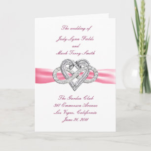 Pink Infinity Heart Program Card