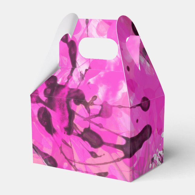 Pink Ink Favor Box (Front Side)
