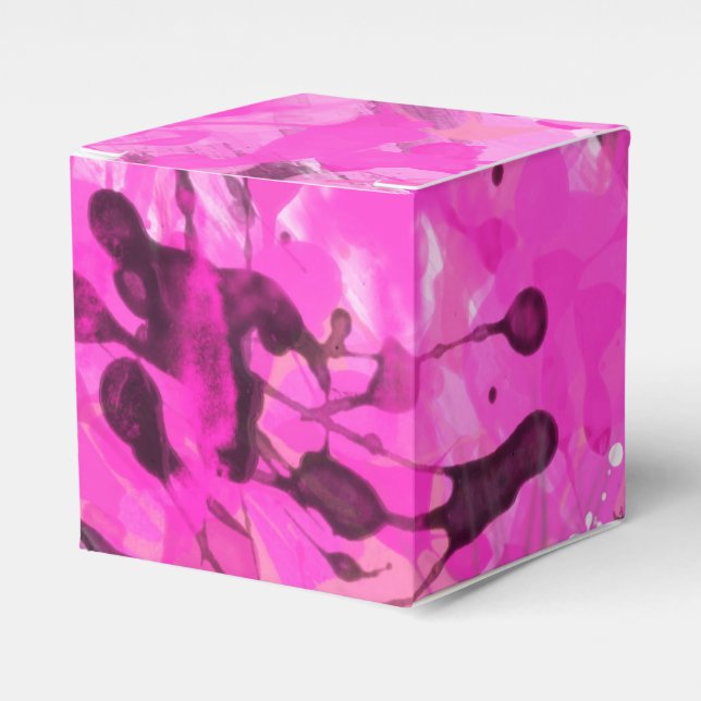 Pink Ink Favor Box (Front Side)