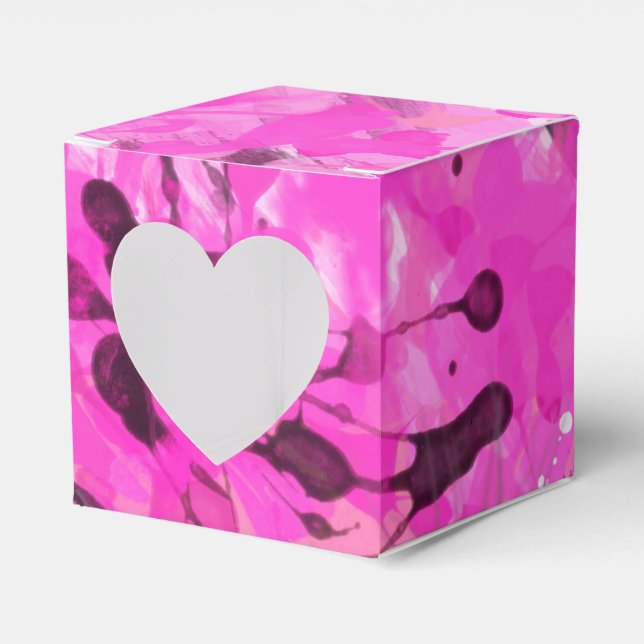Pink Ink Favor Box (Front Side)