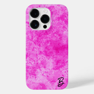 Pink Ink Mess Personalized Phone Case
