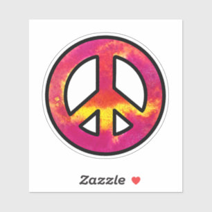 Pink Ink Peace Sign