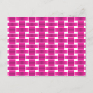 Pink interlocking on postcard