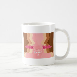pink international womens day coffee mug