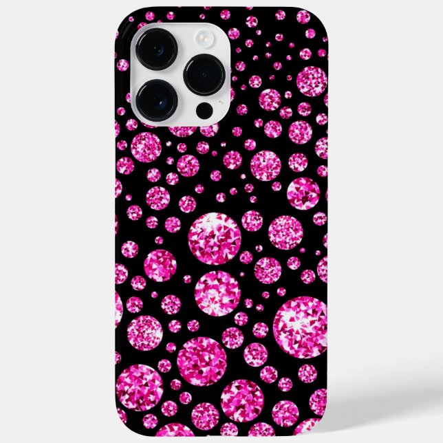 PINK IRIDESCENT DIAMOND LOOK Case-Mate iPhone CASE (Back)