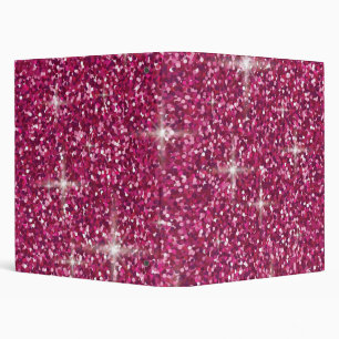 Pink iridescent glitter binder