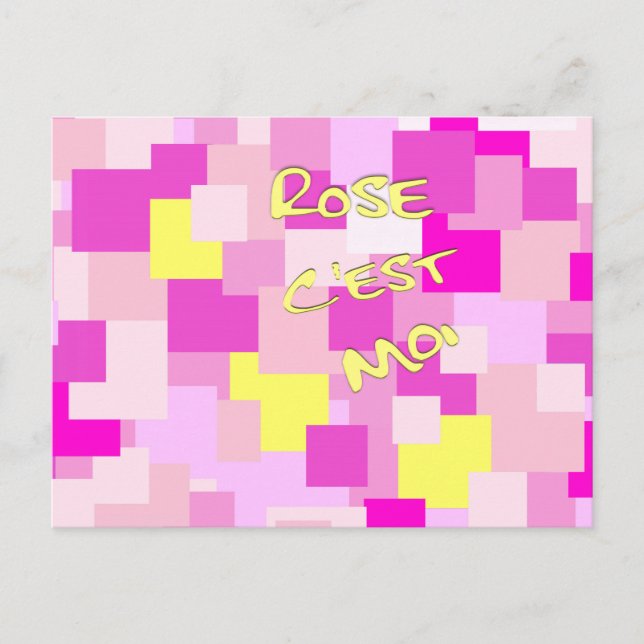 Pink is Me Postcard (Front)