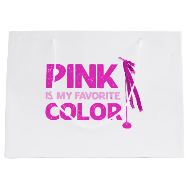 Pink Is My Favourite Colour Large Gift Bag (Front)