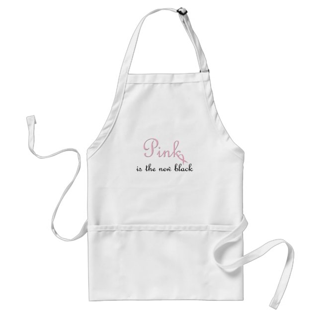 pink is the new black standard apron (Front)