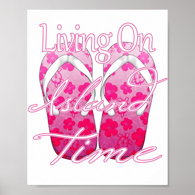 Pink Island Time Poster (Front)