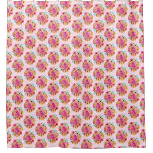Pink Island Tropical Sea Turtles Floral