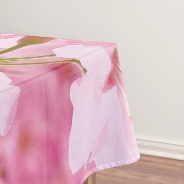 Pink Japanese Cherry Blossom Hanami Tablecloth (In Situ)