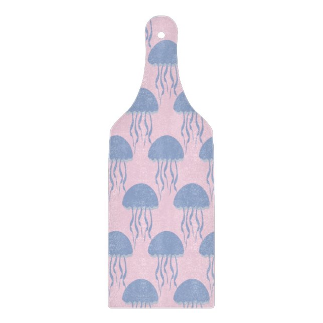 Pink Jelly Fish  Cutting Board (Front)