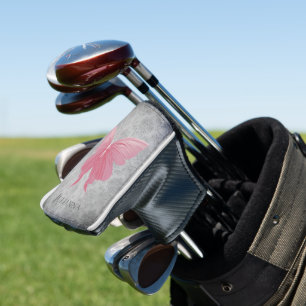 Pink Jewelled Butterfly Golf Head Cover