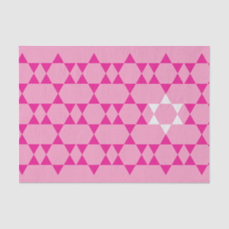 Pink Jewish Star tissue paper