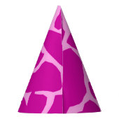 Pink jungle safari animal girl party hat (Back)