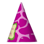 Pink jungle safari animal girl party hat (Right)