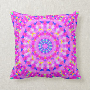 Pink Kaleidoscope Meditation Pillow