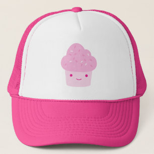 Pink Kawaii Cupcake Trucker Hat