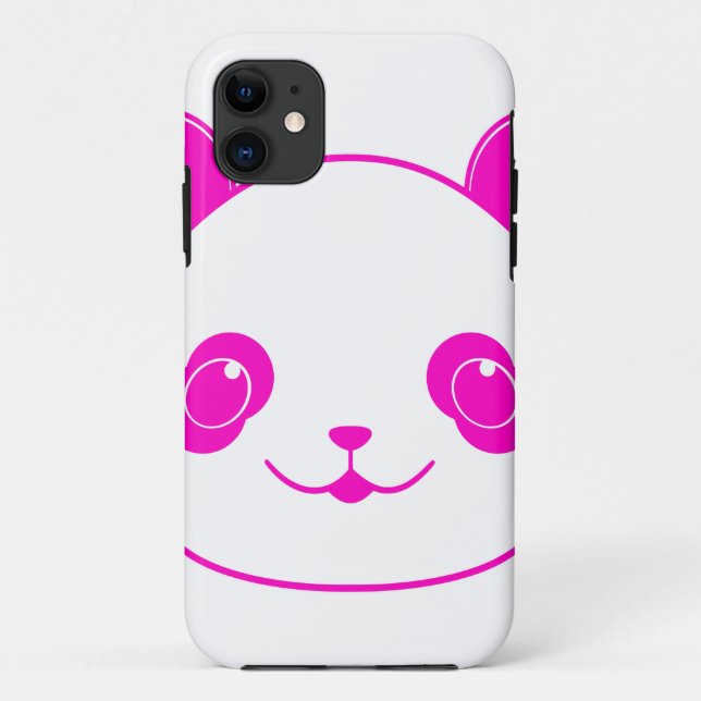 Pink Kawaii Panda Bear Case-Mate iPhone Case (Back)
