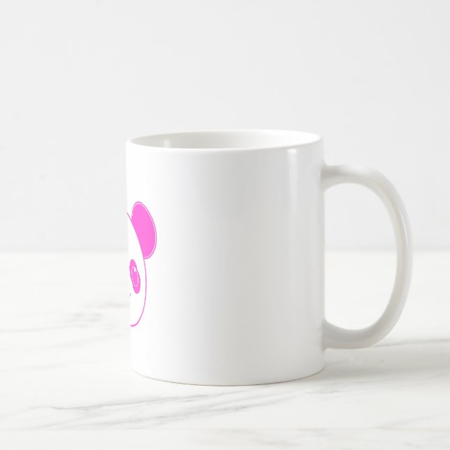Pink Kawaii Panda Bear Coffee Mug (Right)