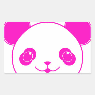 Pink Kawaii Panda Bear Sticker