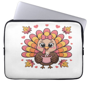 pink kawaii thanksgiving turkey Classic T-Shirt Laptop Sleeve