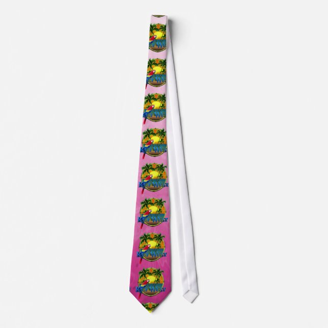 Pink Key West Sunset Tie (Front)